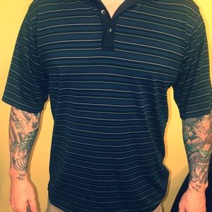 Tommy Armour Striped Short Sleeved Dri-Logic Shirt